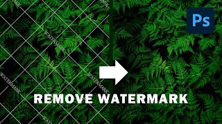 2 Easy Ways to Remove Watermark in Photoshop CC 2020 [upl. by Newlin283]