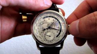 Frederique Constant Worldtimer Manufacture How to Set [upl. by Salahi198]