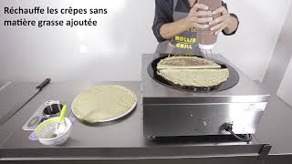 Crêpière vitrocéramique CVE 400  Roller Grill [upl. by Fenn593]