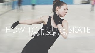 How To Figure Skate ❤ Beginner Moves amp Tips [upl. by Yromem]