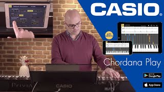 CASIO aplicación Chordana Play for Piano  Tutorial en español Casiotone Privia Celviano etc [upl. by Eusassilem]