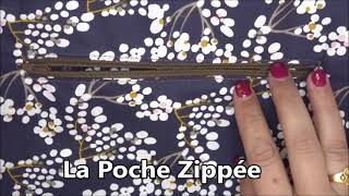 Coudre une poche zippée  Tuto Couture  DIY [upl. by Narik]