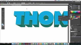 Adobe Illustrator efecto 3D texto [upl. by Boote]