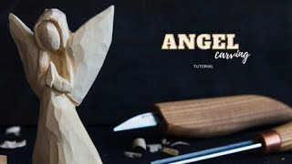 Woodcarving Angel Tutorial [upl. by Latea10]