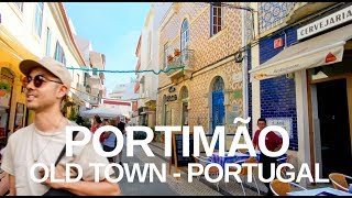 4K Portimão Algarve Portugal  Town and Seafront Walking Tour with Natural Sounds ASMR [upl. by Attinahs]