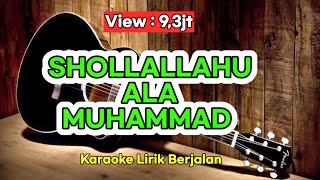 SHOLLALLAHU ALA MUHAMMAD  Santri Njoso  Karaoke Akustik [upl. by Fredella991]