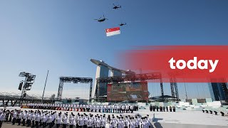 State flag flypast at 2021 National Day Ceremonial Parade [upl. by Enidlareg809]