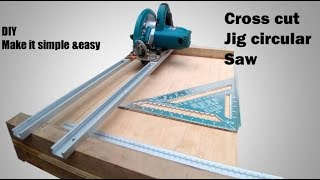 Homemade circular saw crosscut jig [upl. by Jaye784]