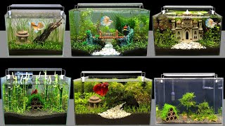 Top 8 DIY Mini Aquarium Decoration Ideas How To Make Aquascape Fish Tank At Home Ideas MR DECOR 186 [upl. by Niveek]