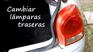 Como sacar  cambiar lamparas traseras gol power [upl. by Nennek]