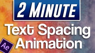 After Effects CC  How to Animate Text KerningTracking Expanding Space Between Letters [upl. by Rexana]