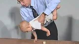 614  Postural Reflexes Parachute Reflex  6 Months  Infant Clinical ExaminationMRCP [upl. by Nilloc]