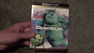 DisneyPixar Monsters Inc 4K Ultra HD BluRay Unboxing [upl. by Nahtnoj]