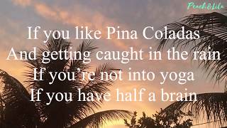 Escape Pina Colada Song Lyrics Rupert Holmes [upl. by Eahsat]