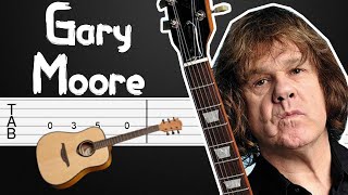 Parisienne Walkways  Gary Moore Guitar Tabs Guitar Tutorial Guitar Lesson [upl. by Arej]