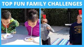 Top Fun Family Challenges To Do At Home All Ages  Our Family Vine [upl. by Eiznekcam741]