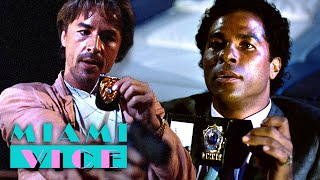 Crockett Meets Tubbs For The First Time  Miami Vice [upl. by Einavoj954]