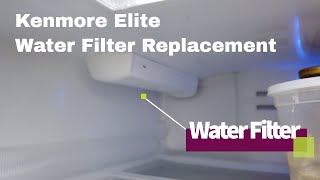 How to Change Filters on Kenmore Elite  and some LG  Refrigerator [upl. by Alyac]