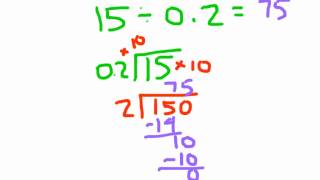 Dividing a Whole Number by a Decimal [upl. by Yecats]