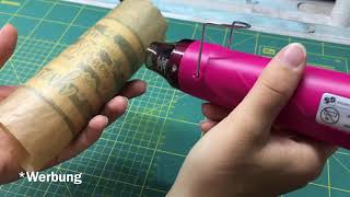 DIY Tutorial Kerze mit Serviettentechnik bedrucken [upl. by Zullo945]