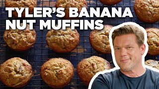 5Star Banana Nut Muffins with Tyler Florence  Food Network [upl. by Aileve]