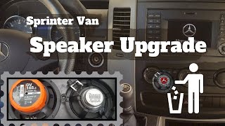 Mercedes Sprinter speaker upgrade [upl. by Elrae812]