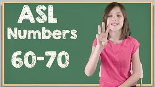 ASL Numbers 6070 in Sign Language  Learn how to Sign Numbers [upl. by Beal]