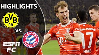 Borussia Dortmund vs Bayern Munich  Bundesliga Highlights  ESPN FC [upl. by Eylsel]