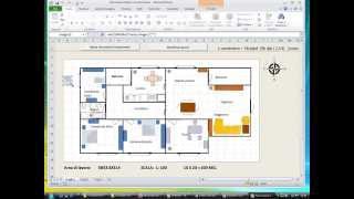 Creare Planimetrie di Interni con Excel [upl. by Seavir55]