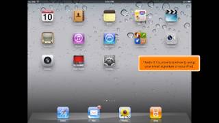 iPad How to Set Up Your Email Signature [upl. by Germaun831]