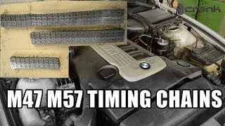 BMW M47 M57 Timing Chain Replacement on E39 E60 E90 E70 E54 E65 E46 E81 Part 1 [upl. by West]