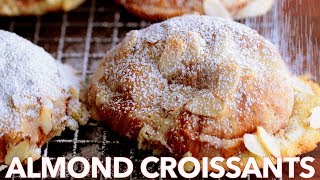 How To Make Tasty Almond Croissants French Bakery Style [upl. by Eimmac]