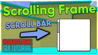 Roblox GUI Scripting Tutorial 7  Scrolling Frames Beginner to Pro 2020 [upl. by Bernt]