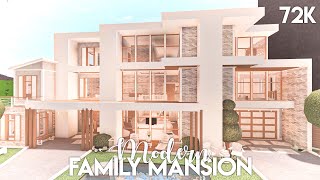 Modern Family Mansion  Bloxburg Build [upl. by Eiralc]