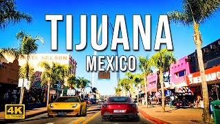 Tijuana Mexico  Baja California  Driving Downtown 4K [upl. by Razid]