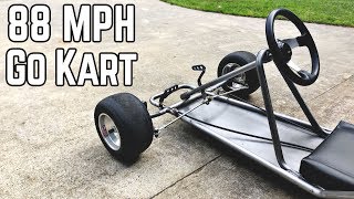 88 MPH DeLorean Kart Build Pt1  Vintage Go Kart Chassis [upl. by Yssor]