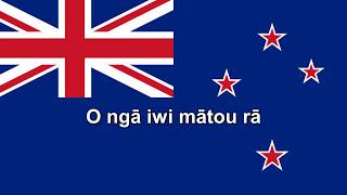 National Anthems New Zealand Aotearoa  Short version  Lyrics  Translation [upl. by Bove]