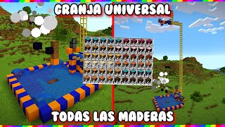 🌲 Granja de MADERA UNIVERSAL MInecraft java 120 🔥 [upl. by Blatt]