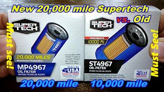 Walmart 20000 mile Supertech MP4967 Oil Filter Cut Open vs Supertech ST4967 Oil Filter Cut Open [upl. by Jd]