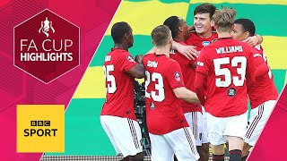 Maguires extratime winner sees Man Utd beat Norwich City  FA Cup highlights [upl. by Imorej]