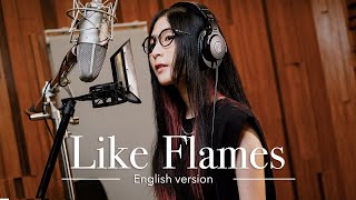 MindaRyn  Like Flames English version  Lyric Video [upl. by Hayyikaz]