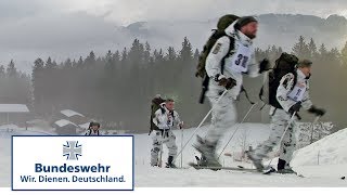 Wettkampf auf Skiern  Gebirgsjäger der Bundeswehr [upl. by Dnalra336]