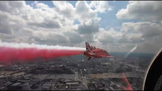 Red Arrows amp BBMF View from inside the cockpit for Platinum Jubilee flypast [upl. by Ardin]