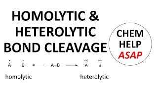 homolytic amp heterolytic bond cleavage [upl. by Blumenthal]