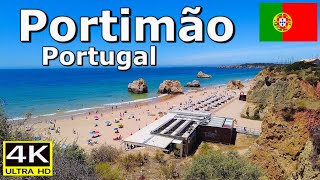 Portimao Portugal Walking tour 4K Ultra HD [upl. by Ahsiek]