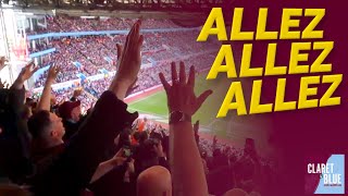 Aston Villa fans belt out brilliant rendition of chant Allez Allez Allez [upl. by Dyal]