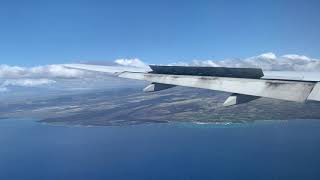 STUNNING ApproachLanding into KailuaKona International Airport Hawaii Island  American  B777 [upl. by Hars]