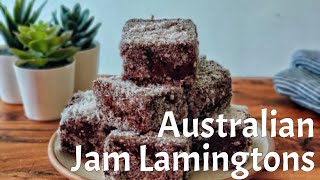 Australian Lamingtons recipe  Jam Lamingtons Recipe [upl. by Oralla103]