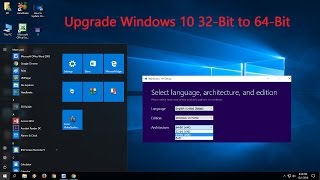 How to Upgrade Windows 10 32Bit to 64Bit Free [upl. by Reivax705]