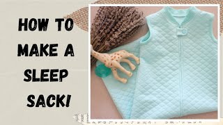 How to Sew a Sleep Sack  DIY Baby Sleep Sack  Sew Many Things [upl. by Enitsua]